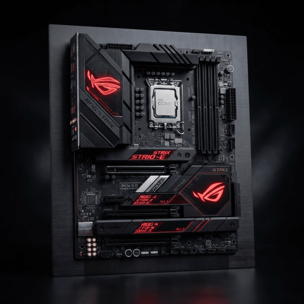 ASUS ROG Strix X670E-E Gaming WiFi Motherboard (AM5) - hardware - motherboards - High quality product image available at Computing Year UK