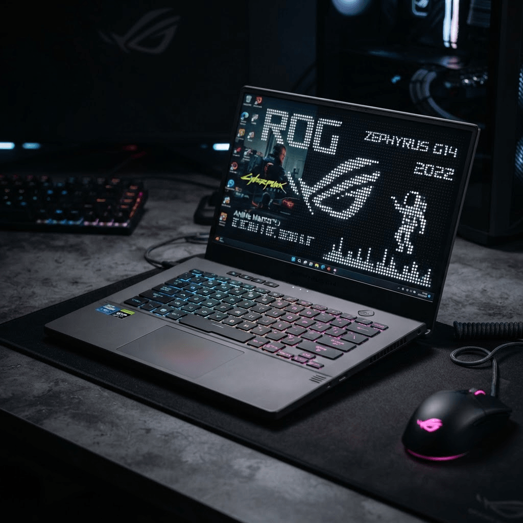 ASUS ROG Zephyrus G14 14" - AMD Ryzen 9, RTX 4070, 32GB RAM - electronics - laptops - High quality product image available at Computing Year UK